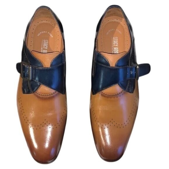 Stacy Adams Mens Leather & Man-Made Dress Shoes 8.5M - Picture 1 of 11